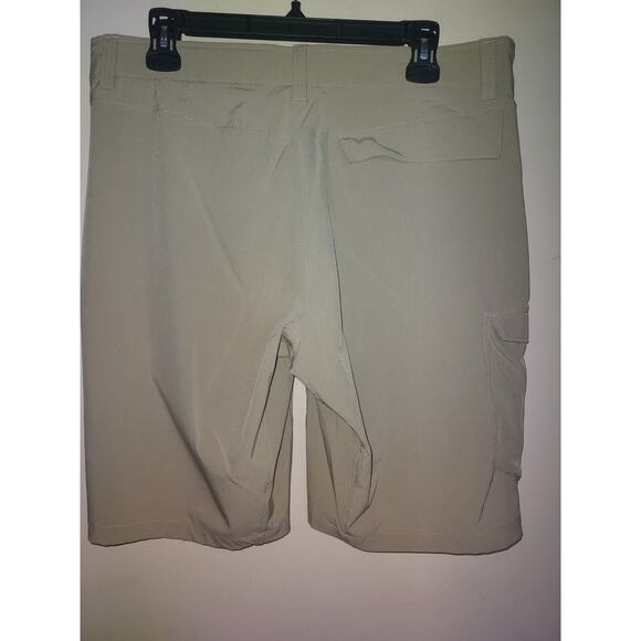 Under Armour Men's Cargo 34 Shorts UA Mantra 10″ HeatGear Casual Khaki - Picture 5 of 7